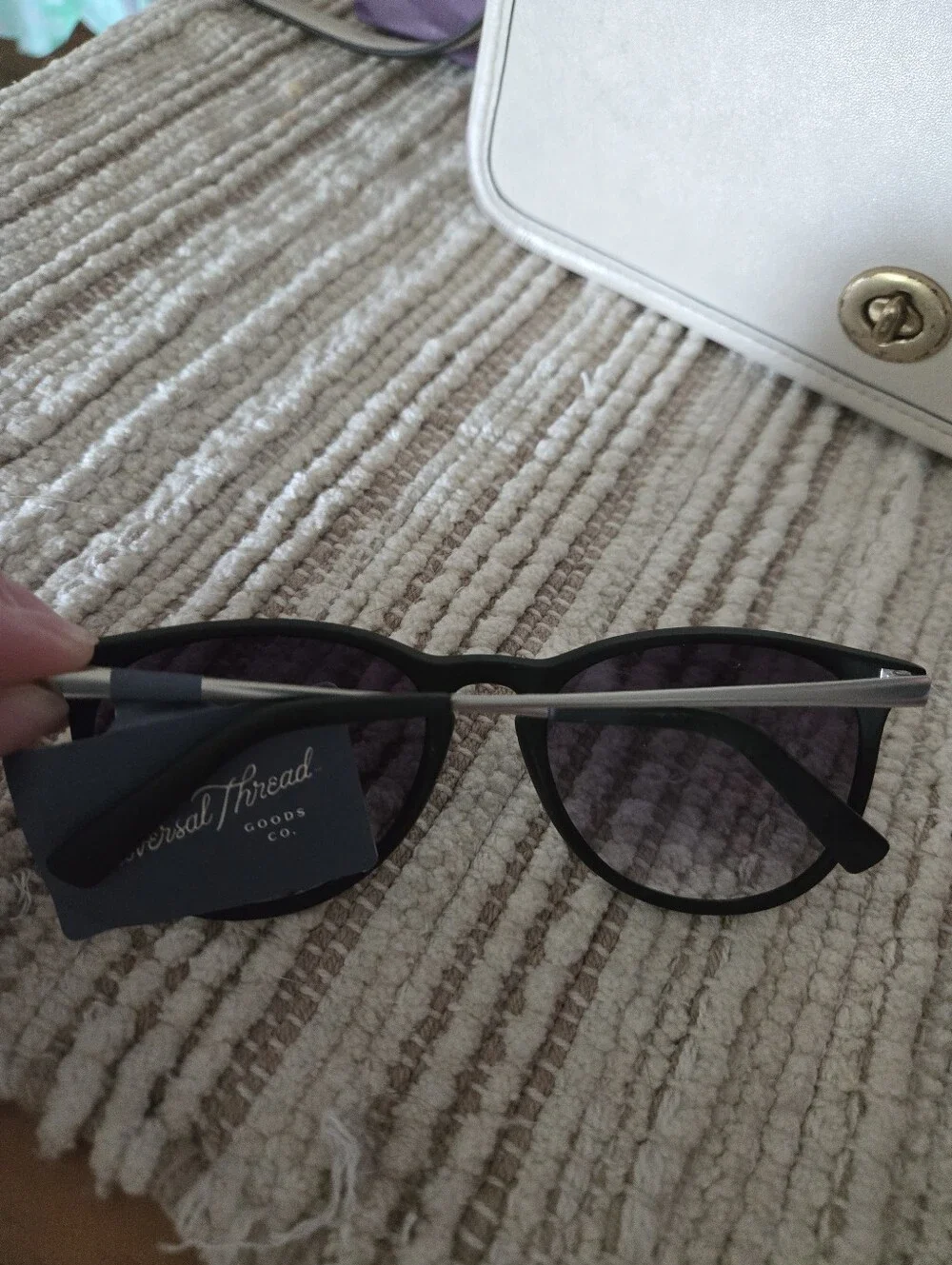 Matte Metal Round Sunglasses - Universal Thread™ Black/Silver